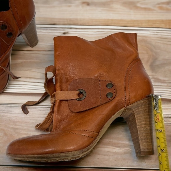 FRU.IT Women's Cognac Leather boots size 36 US 5.5 made in Italy - Picture 12 of 17